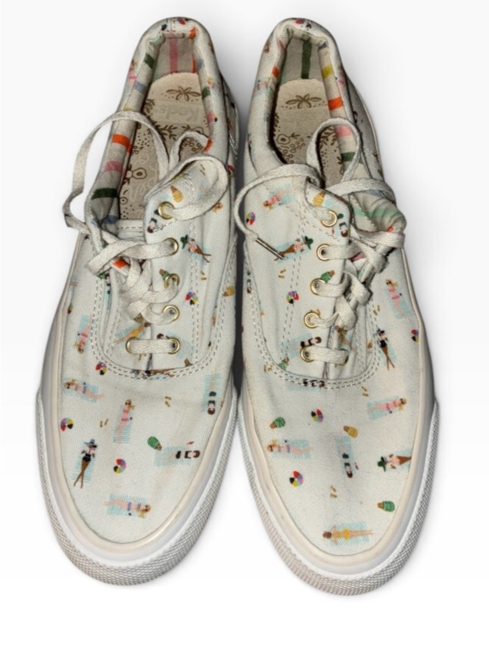 Anthropologie Keds x Rifle Paper Co. Anchor Sun Girls Sneakers Sz 7.5